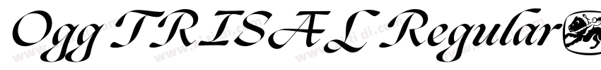 Ogg TRISAL Regular字体转换